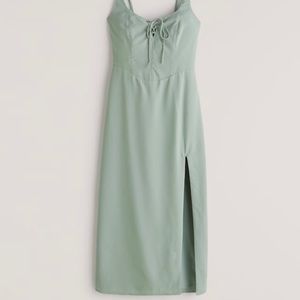 Abercrombie Corset Lace Up Midi Dress, size M